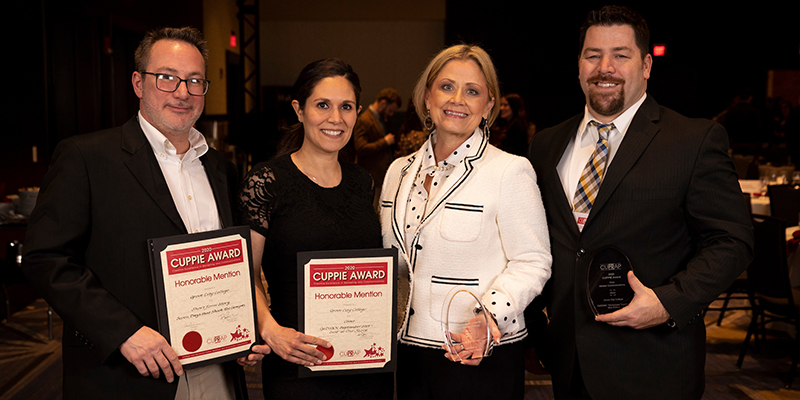 College Marketing and Communication team earns Cuppie Awards