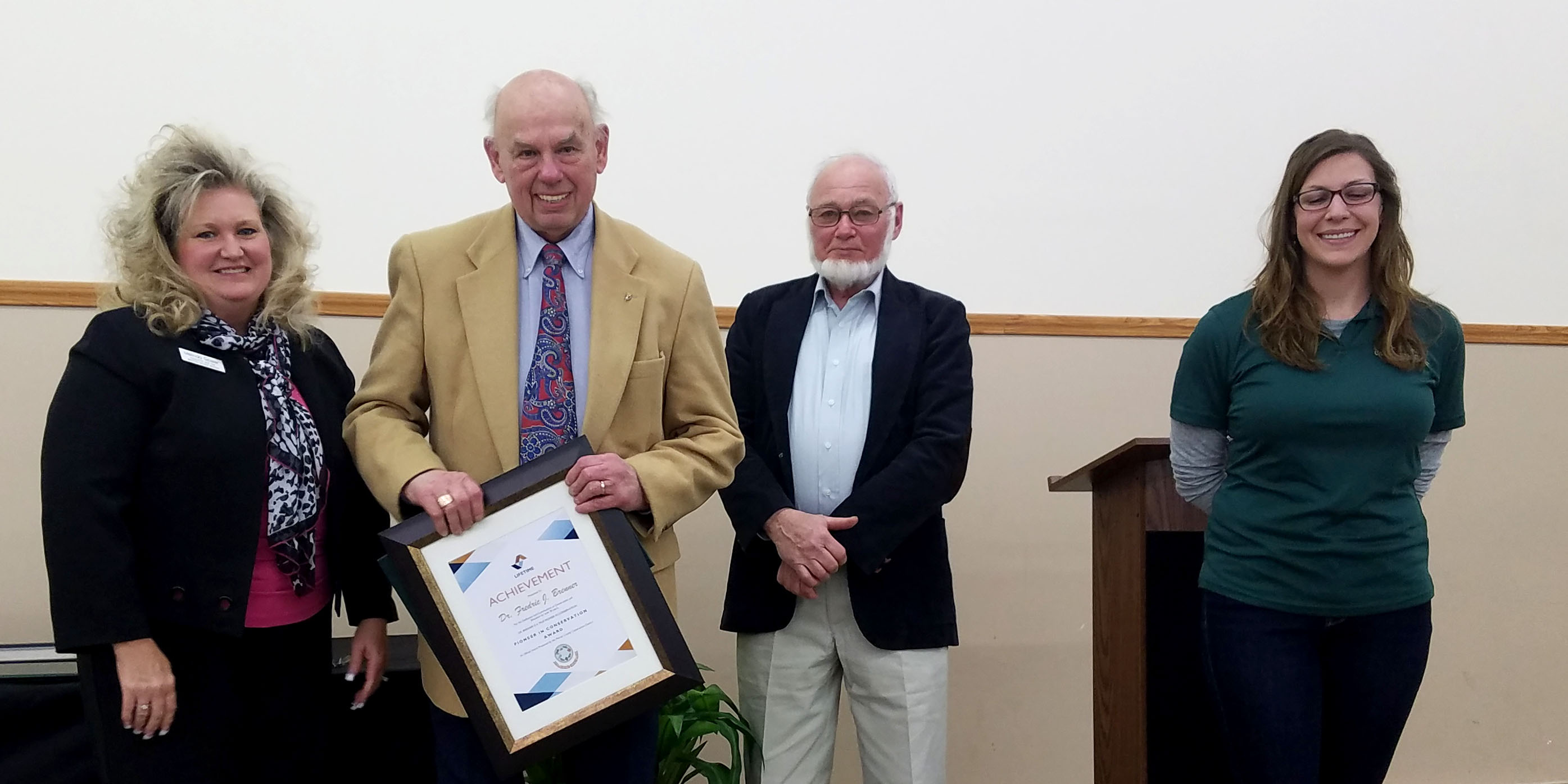 Brenner, Arkwright honored as Pioneers in Conservation