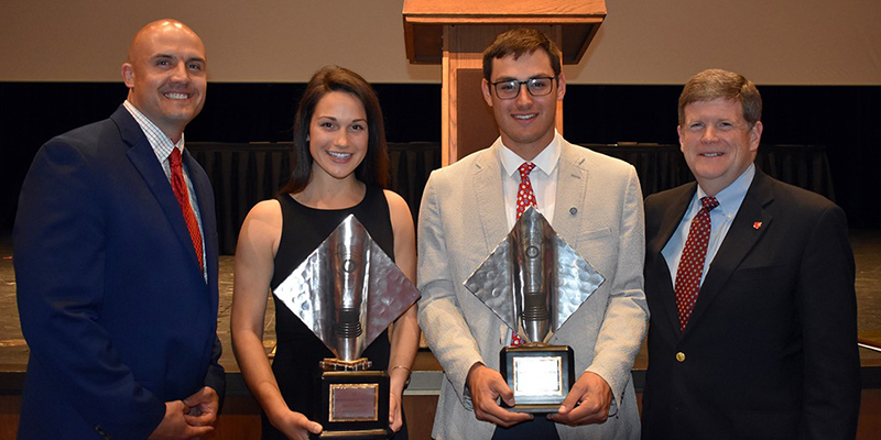Heckman, Bini honored as Sportswoman, Sportsman of the Year