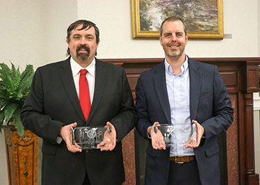 Graeser, Briggs named Campus-Community award winners