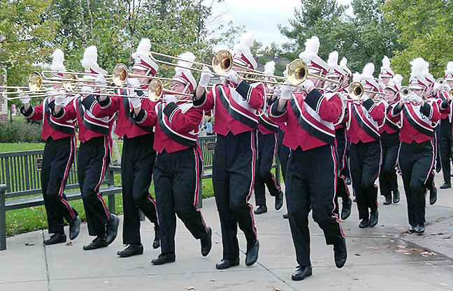 Wolverine Marching Band hits the road